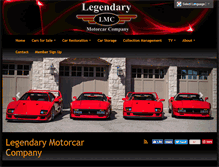 Tablet Screenshot of legendarymotorcar.com